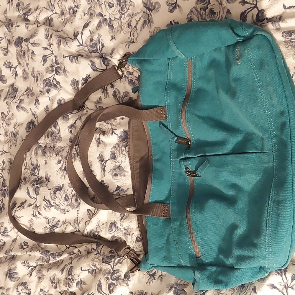 Duluth Trading Co. Teal Canvas Duffle Bag